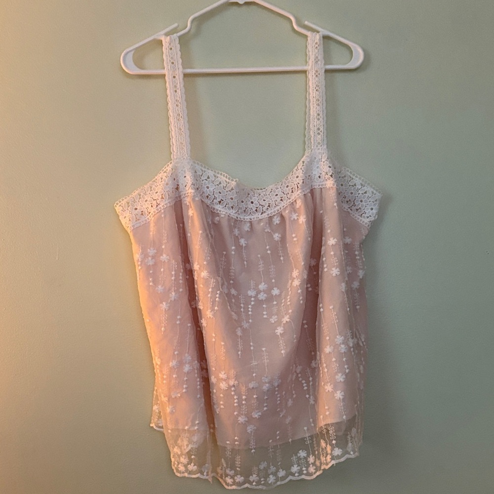 Elegant Lace Trimmed Women's Top
